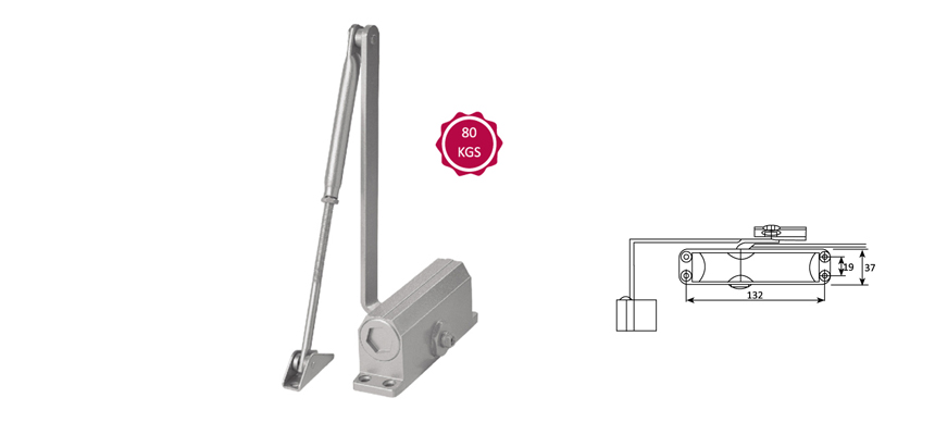 Door Closer,Two stage speed adjustable
